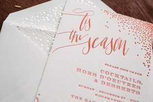 Holiday cocktail party invitations