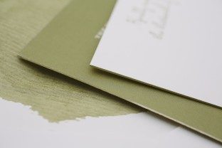 Digitally printed + foil stamped wedding invitations from Smock