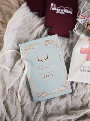 Copper foil stamped program covers by Smock