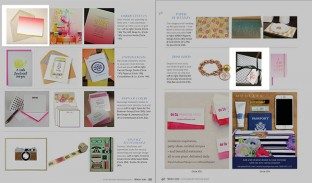 Smock cards + gift wrap featured in the Stationery Trends winter 2016 issue