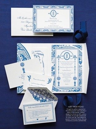 Custom Smock wedding invitations featured in Martha Stewart Weddings Spring 2016 issue