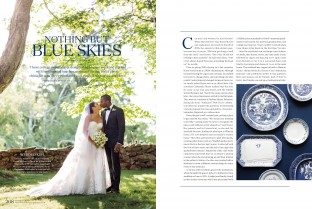 Smock invitations featured in the Martha Stewart Weddings Spring 2016 issue