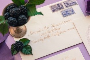 Smock envelopes with calligraphy by Anne Robins