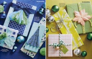 Smock's gift wrap was featured in the December 2015 issue of HGTV Magazine