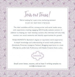 Join the team at Smock
