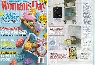 Smock's chartreuse boxes were featured in the April 2016 issue of Woman's Day magazine