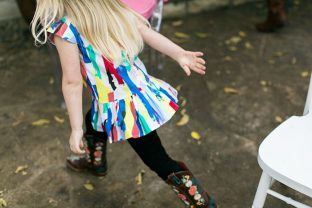 Paint party birthday girl