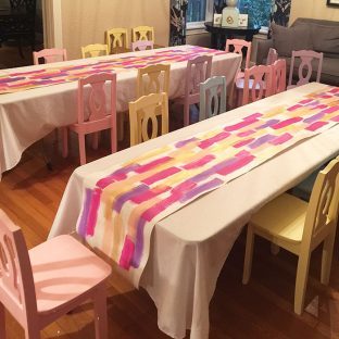 4 year old birthday paint party