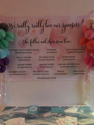 The 2016 Paper Party by Oh So Beautiful Paper - sponsored by Smock