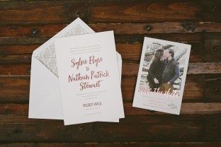 New Prospect wedding invitations from Smock