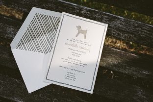Little lamb gender neutral baby shower invitations from Smock