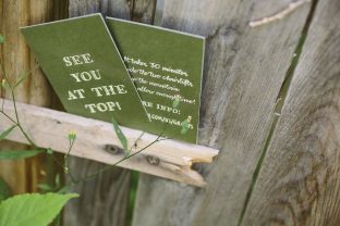 Rustic letterpress wedding invitations from Smock