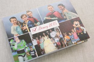 Digitally printed holiday photo cards with custom red foil stamping