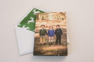 Petite tri-fold holiday cards from Smock