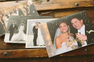 Custom holiday card ideas for newlyweds from Smock