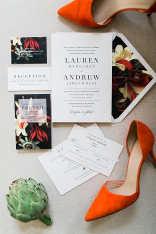 Smock wedding invitations available at Ipanema Press