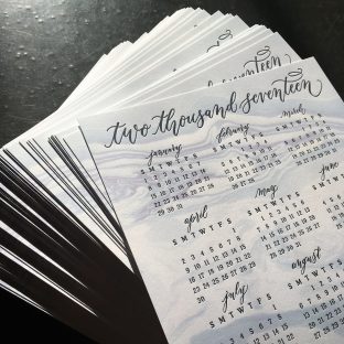 Limited edition calendar created in collaboration with Smock + Virginia Lucas Hart for the Smock 2016 Holiday Shop