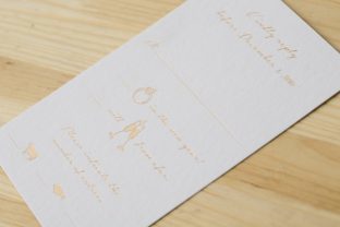 Romantic springtime wedding invitations