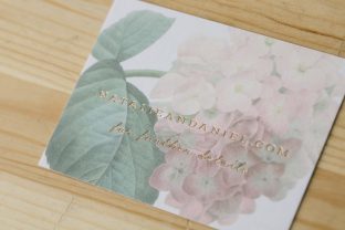Romantic springtime wedding invitations