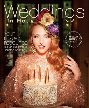 Weddings in Houston February 2017 issue featuring Smock wedding invitations