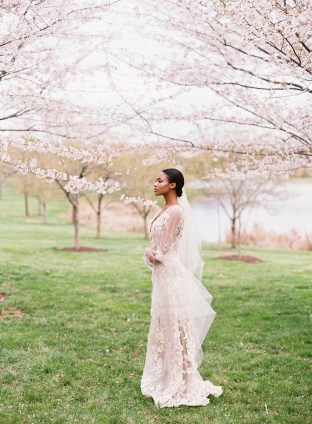 Cherry Blossom wedding inspiration | photos by Angela Newton Roy Photography