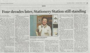The Stationery Station in Highland Park, Illinois, was featured recently by the Daily North Shore newspaper