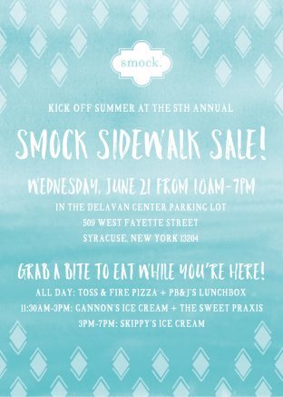 Shop the 2017 Smock Sidewalk Sale on Wednesday, June 21