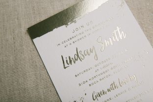 modern bridal shower invitations