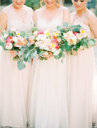 Bridesmaids in blush | Photos by Rachel Solomon Photography