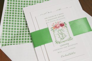 Sophisticated letterpress wedding invitations from Smock