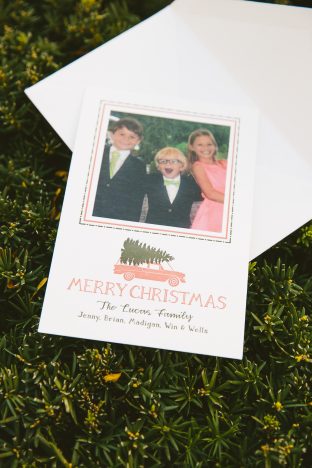 Festive letterpress holiday cards from Smock