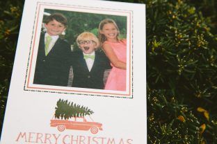 Festive letterpress holiday cards from Smock
