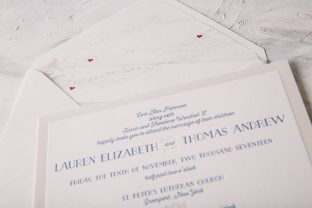 nautical letterpress wedding invitations