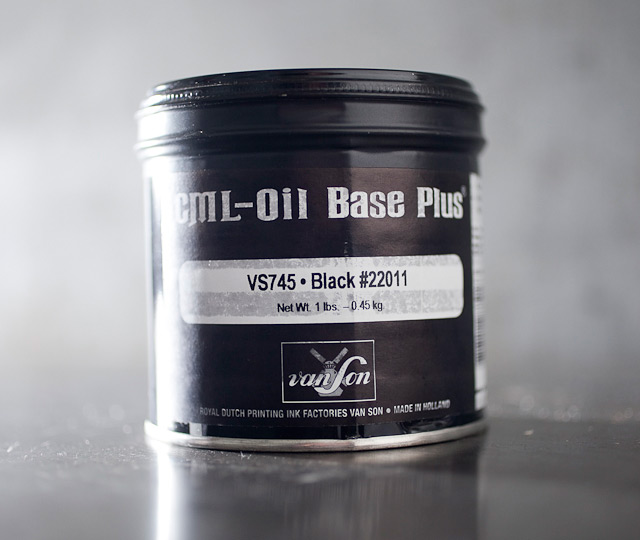 Letterpress ink, oilbased Boxcar Press