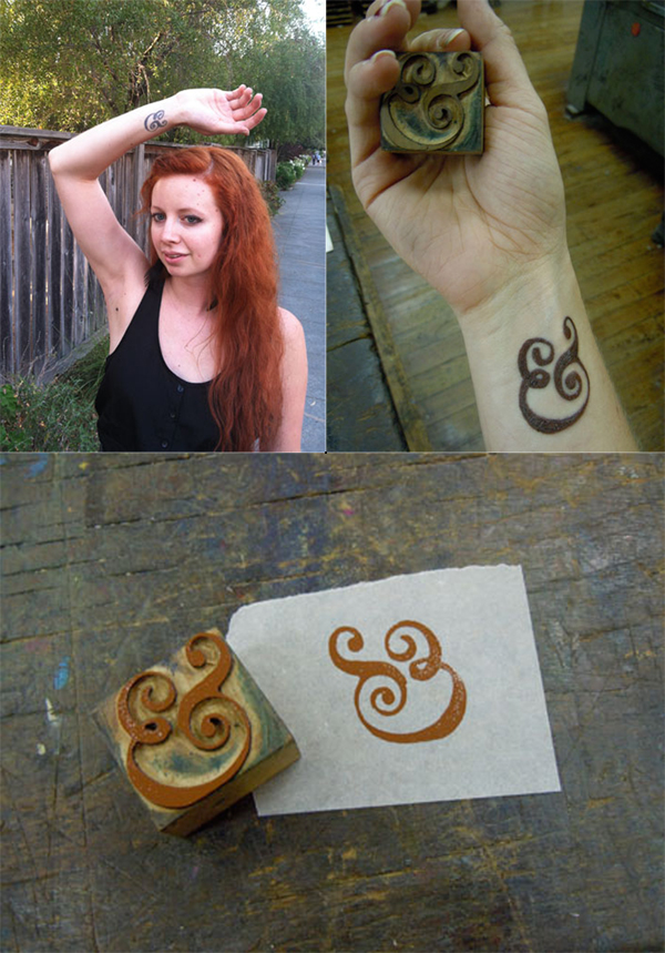 ampersand finger tattoo