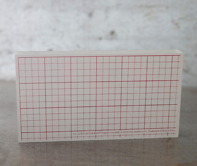Deep Relief Boxcar Base 3.5" x 6.5"