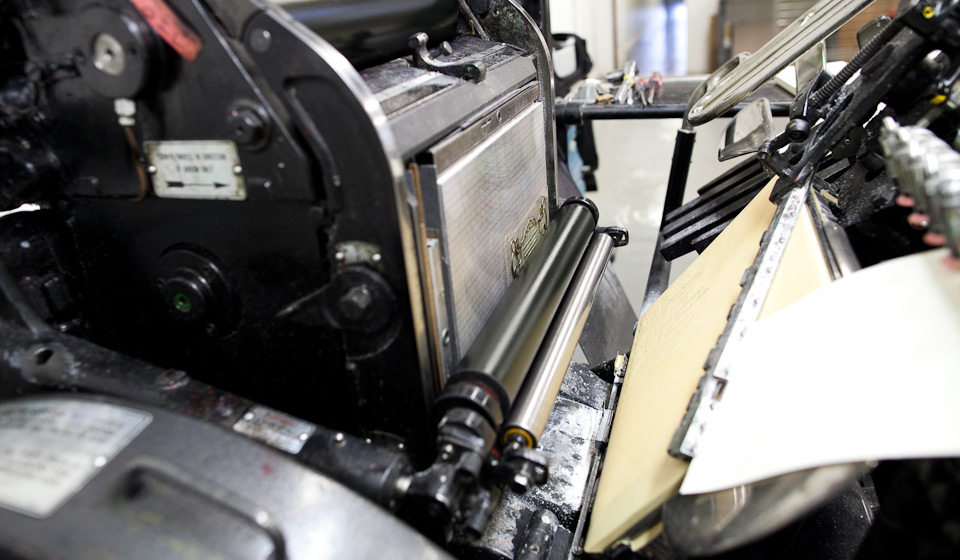 Letterpress printing with your Boxcar Base Boxcar Press