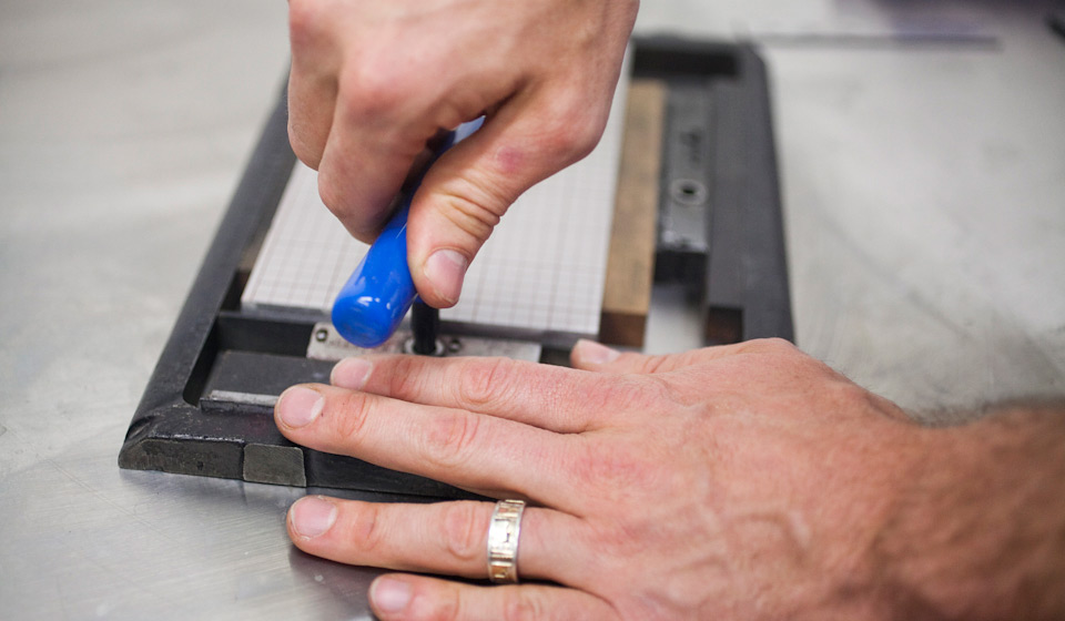 Letterpress printing with your Boxcar Base Boxcar Press