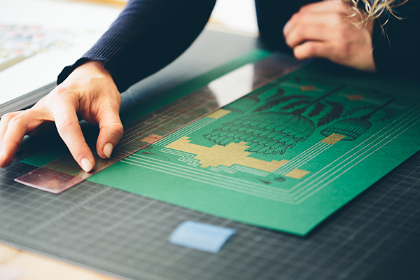 Britt Madden & Ava Goldberg of Banshee Press are the best friend duo behind the beautiful letterpress pieces that are hand printed in Colorado