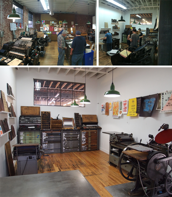 Pressman and presses alike convene beautifully at the commercial letterpress printshop that is Genghis Kern.