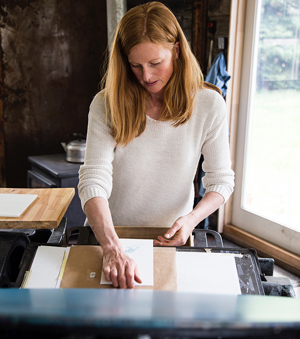 Molly Douma Brewer of Ice Pond Press is self-taught Montana-based letterpress printer and life-loving extraordinaire