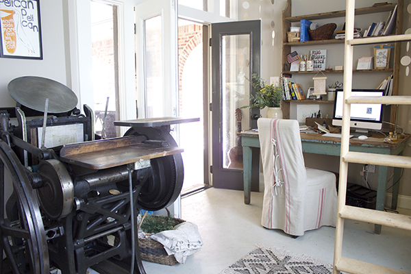 Down-home roots and printing passion drive Hope Johnson of THE little BLUE CHAIR, a Louisiana-based letterpress printer.