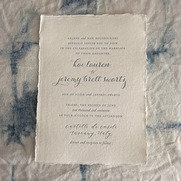 Annemarie Munn of Lady Bones Press prints beautiful letterpress pieces on handmade paper.