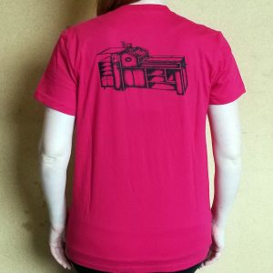 Letterpress T-Shirt: Vandercook Press Women Sizes - Retired Colors - Image 3