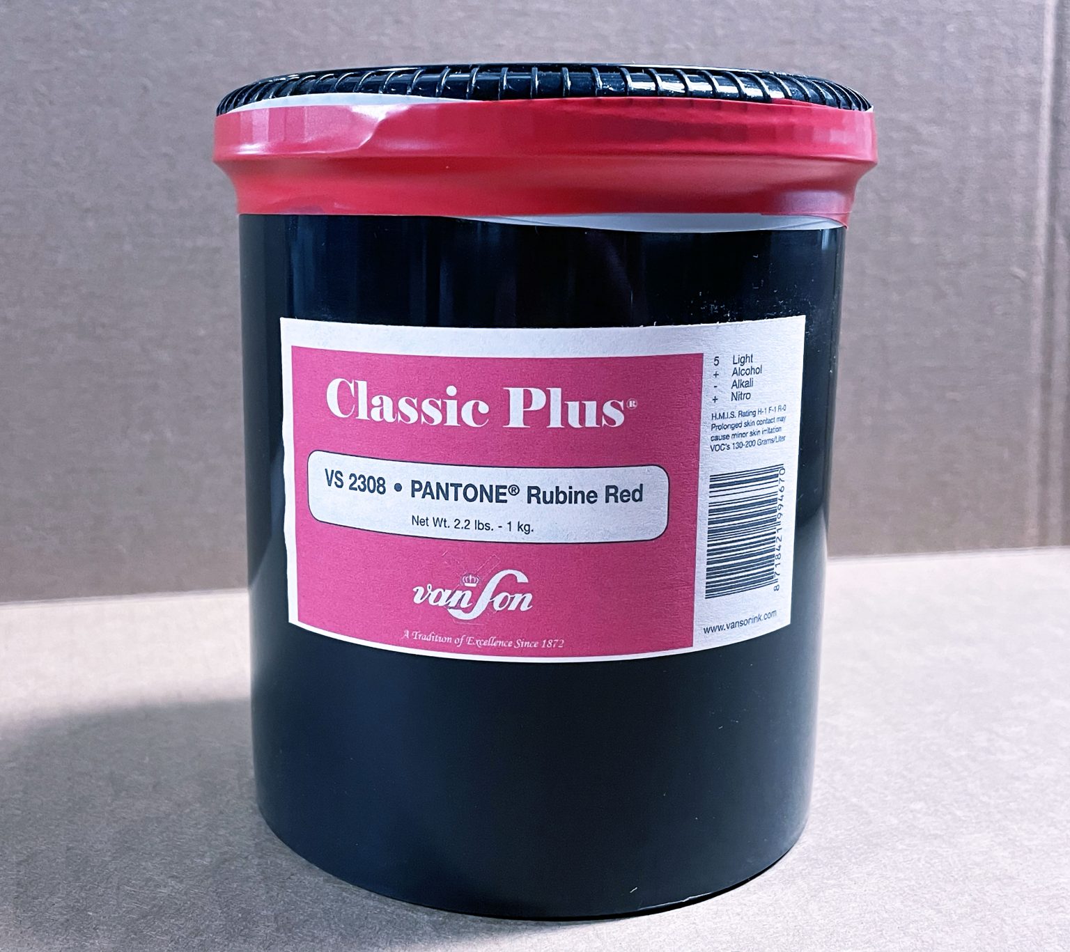 Letterpress Ink, rubberbased Rubine Red, letterpress supplies